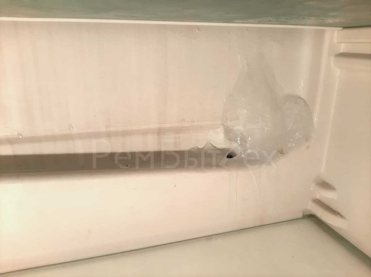 На задней стенке холодильника намерзает лед и снег: причины проблемы, устранение