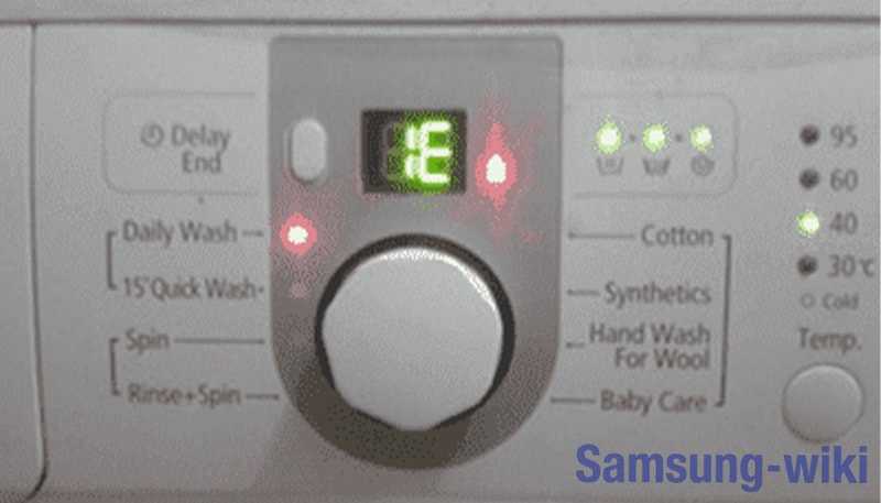 Ошибки стиральных машин samsung: подробная таблица с расшифровкой и советами
