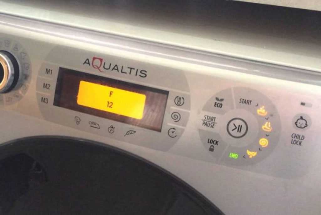Коды ошибок стиральных машин ariston и варианты устранения
