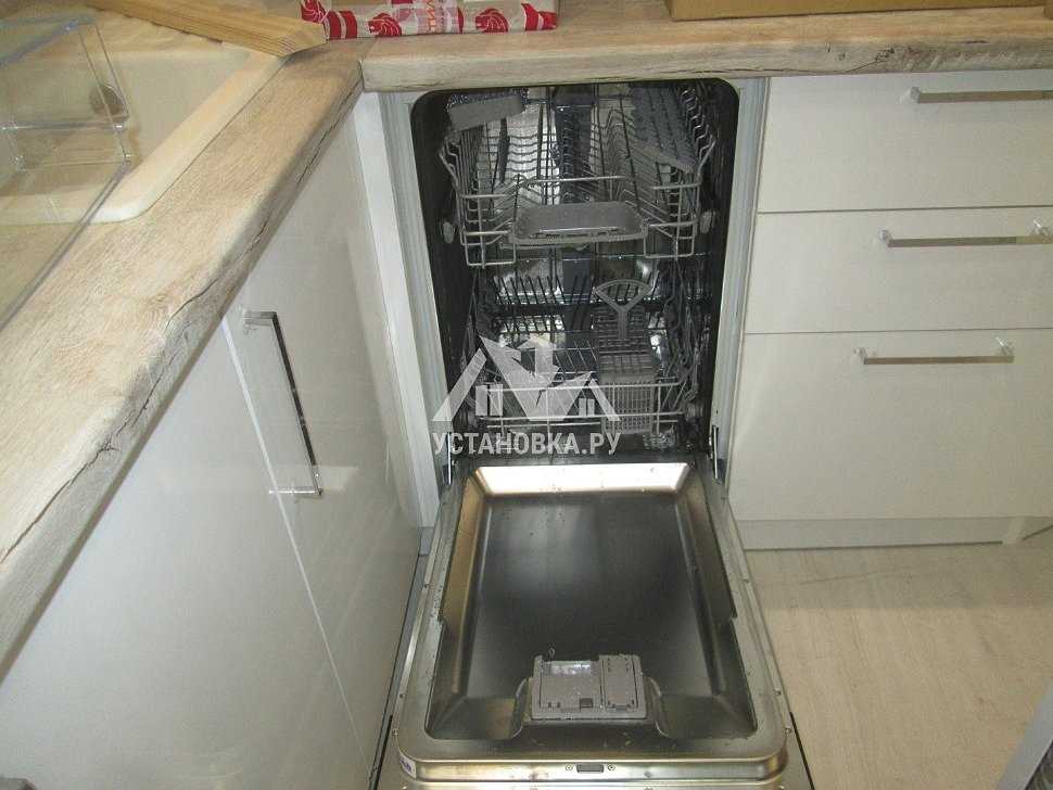 Как установить варочную панель над посудомоечной машиной