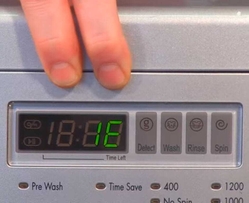 Ошибка oe в стиральной машине lg