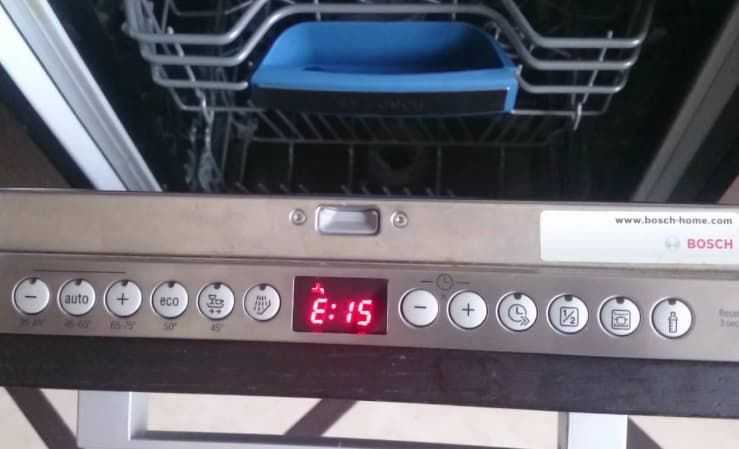 Ошибка е09, е9 в посудомоечной машине bosch - что делать?
