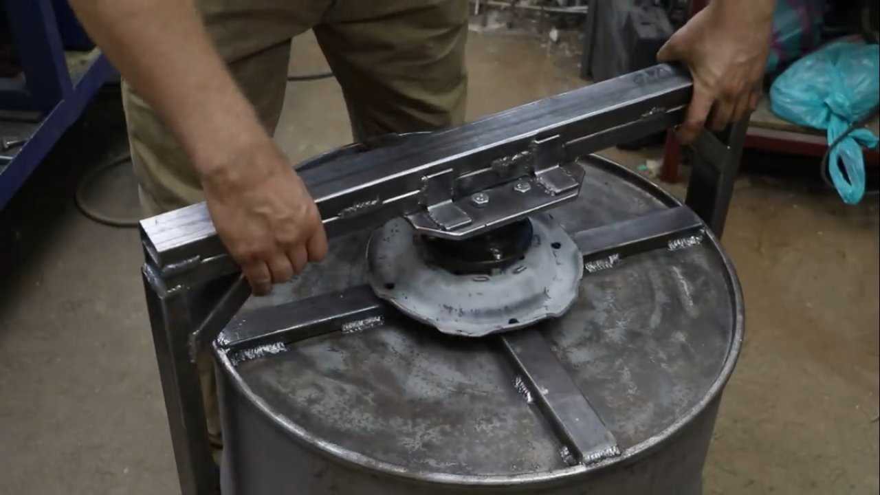 Бетономешалка из двигателя для стиральной машины своими руками