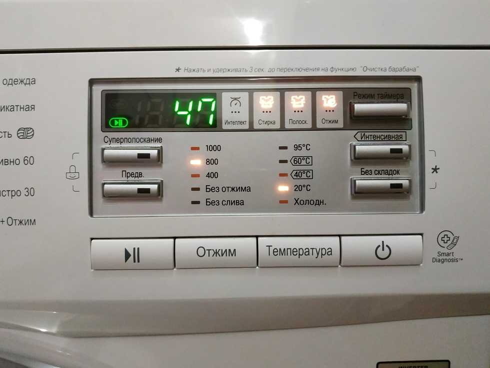 Смарт диагностика стиральной машины lg – что это?