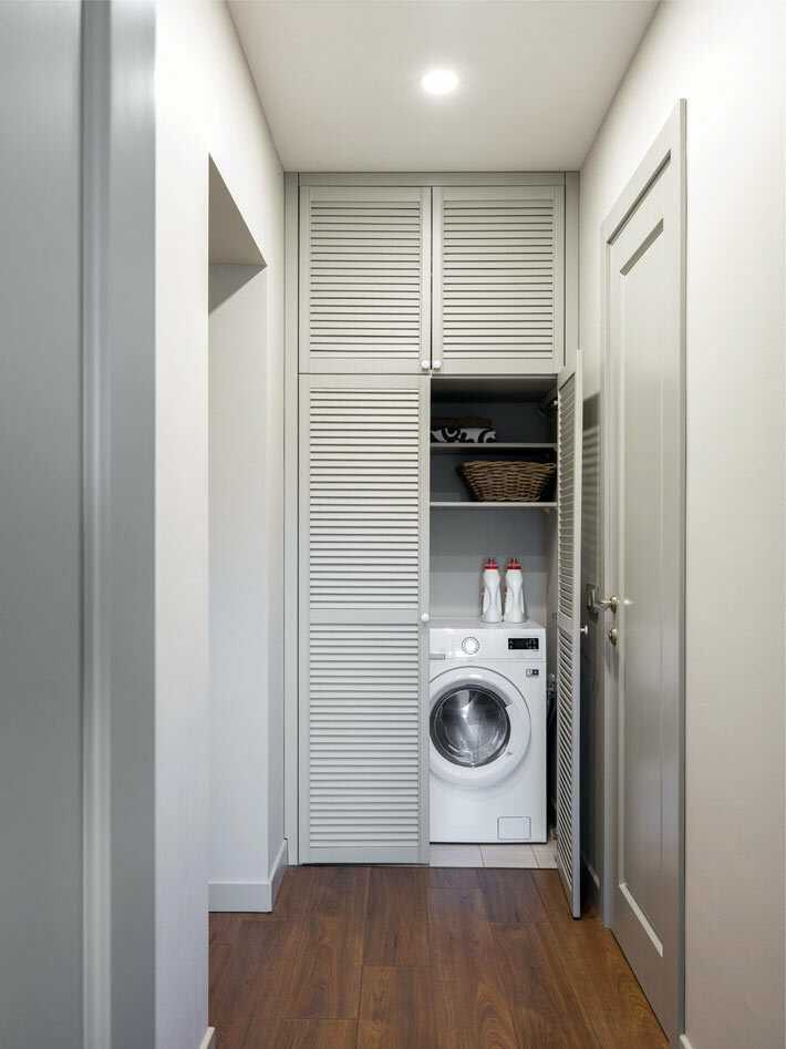 Где разместить стиральную машину в доме, чтобы было красиво и удобно