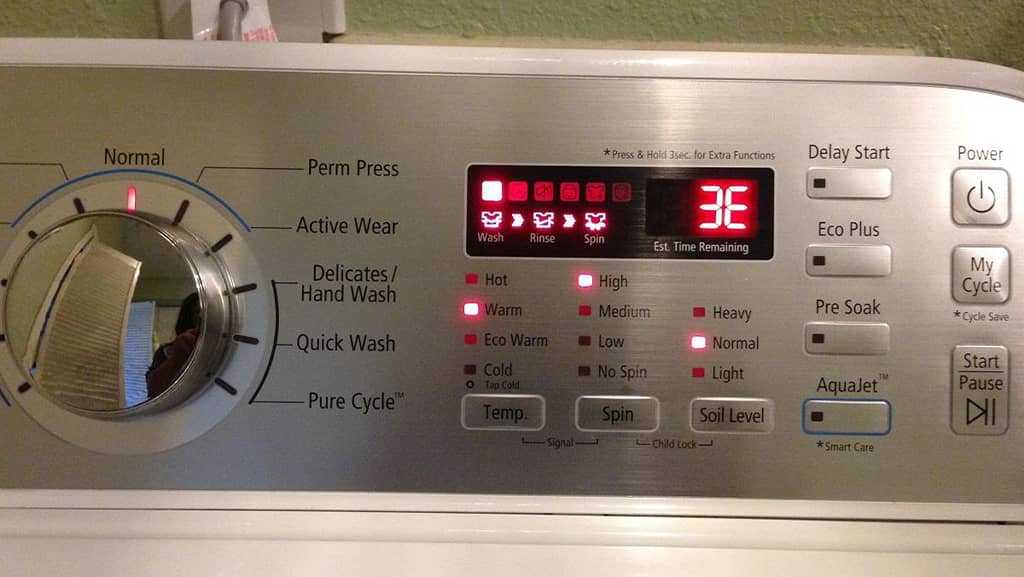 Ошибка le в стиральной машине samsung — самсунг