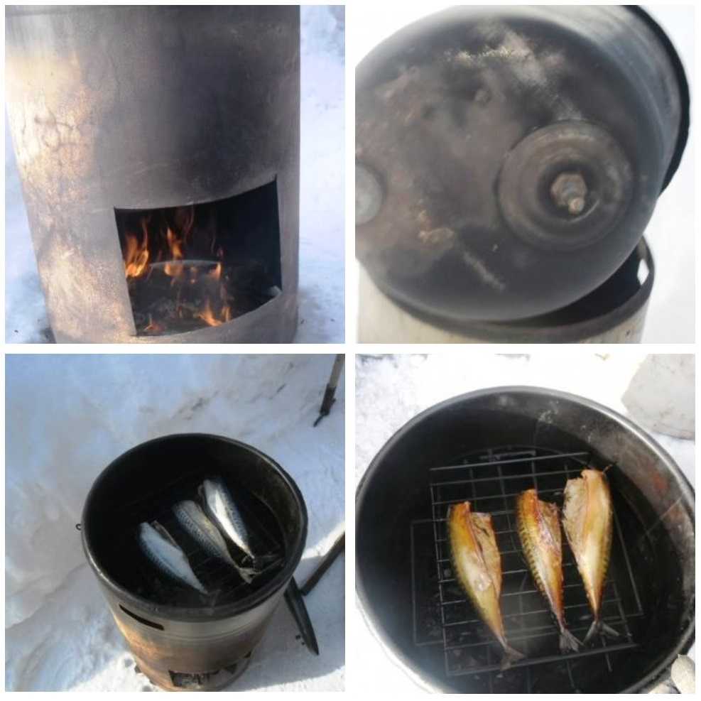Мангал и коптильня из газовой плиты своими руками: способы изготовления из старой печи коптилки для горячего и холодного копчения продуктов, а также для жарки шашлыка