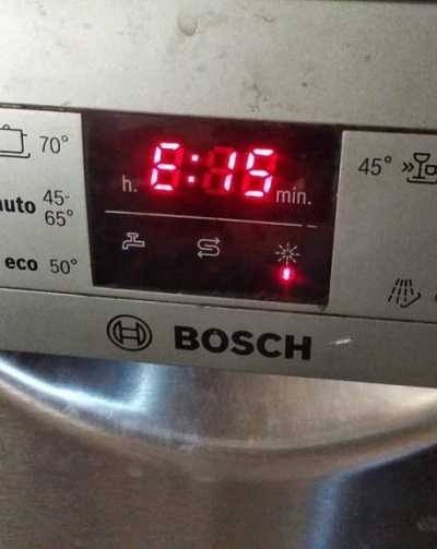 Почему в посудомойке загорается индикатор сушки во время мойки?