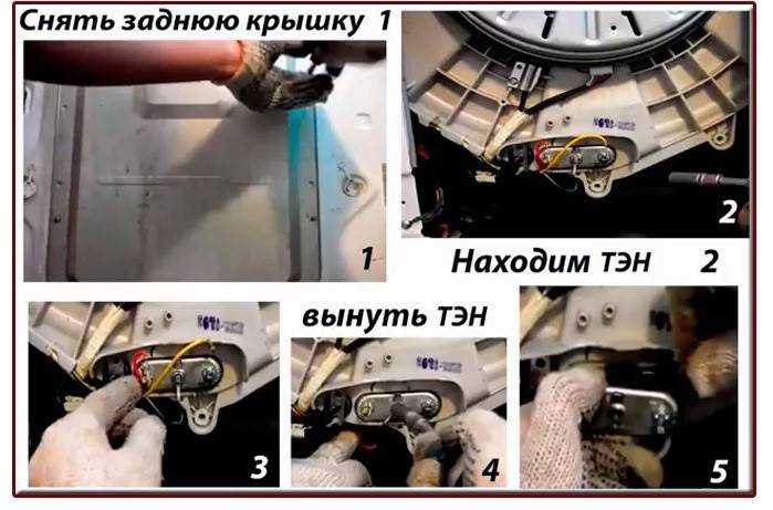 Замена тэна в стиральной машине: пошаговая инструкция