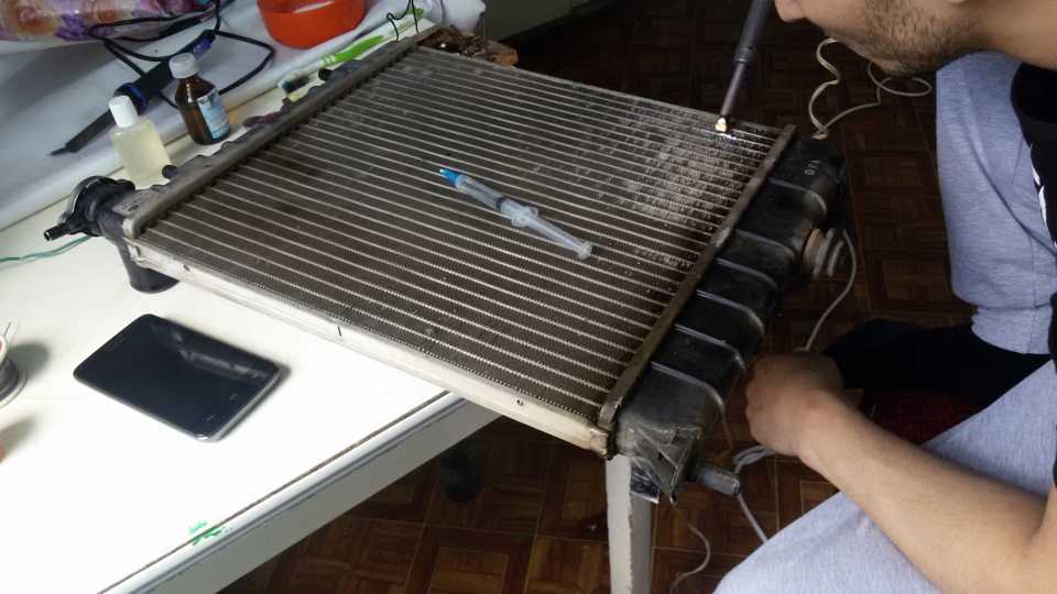 Как самому запаять радиатор охлаждения