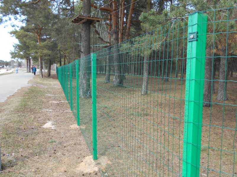 Сварная сетка для забора с пвх покрытием