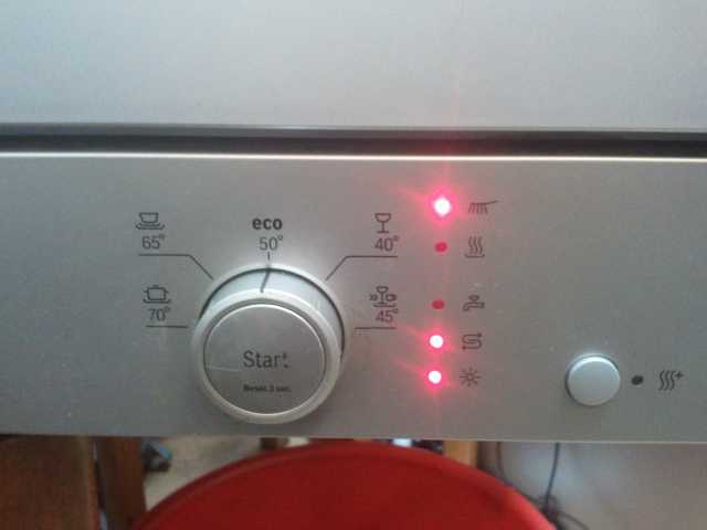 Индикатор кран для посудомоечной машины мигает при ошибке подключения